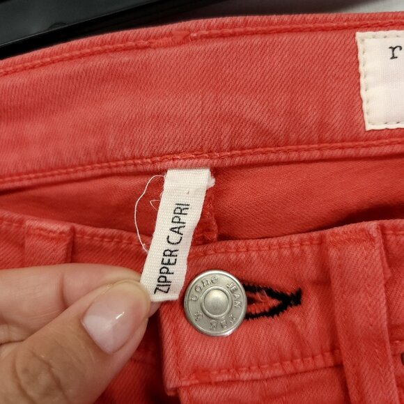 Rag & Bone Jean Size 24 Zipper Capri Low Rise Skinny Zip Ankle - Picture 8 of 13